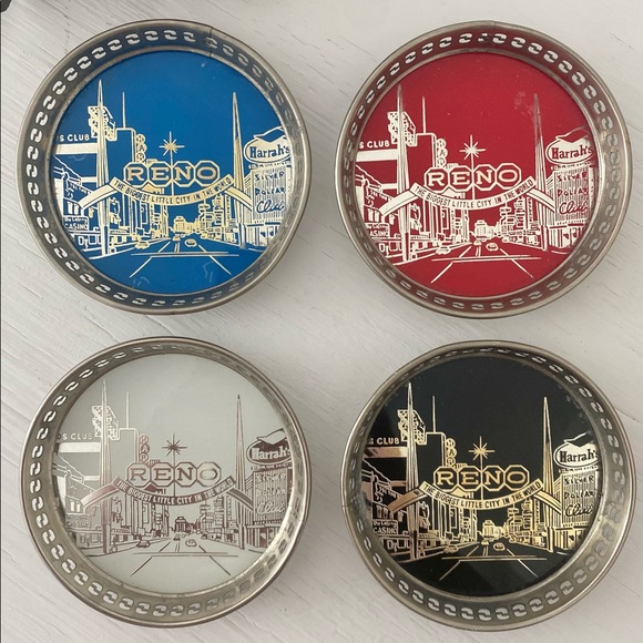 Vintage Reno casino coasters - Picture 1 of 6